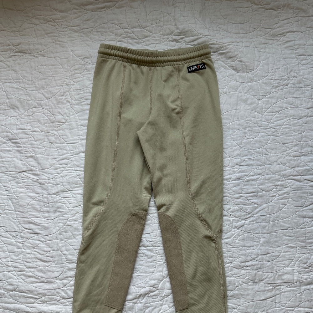 Girls Kerrits Riding Tight - Beige - Size S (6-7)